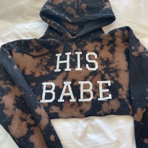 Cropped Hubs & Hers Hoodie